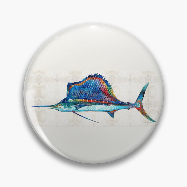 Item preview, Colorful Sailfish Fish Art designed and sold by Sharon Cummings Art.