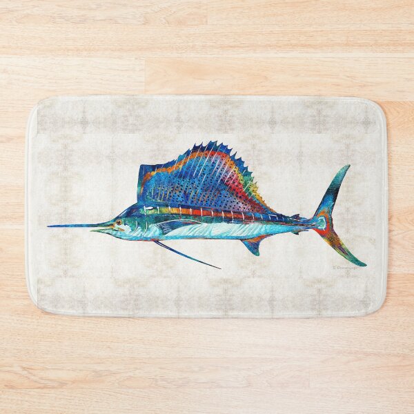 Item preview, Colorful Sailfish Fish Art designed and sold by Sharon Cummings Art.