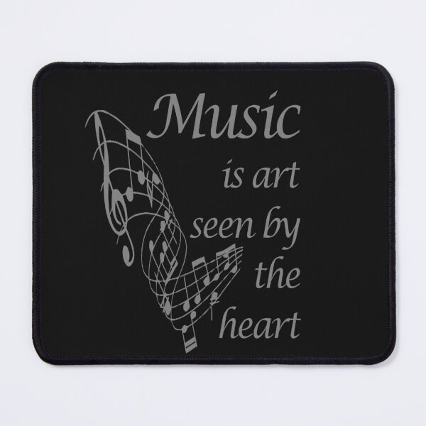 Item preview, Music is Art seen by the Heart Inspirational Quote designed and sold by countrymouse.