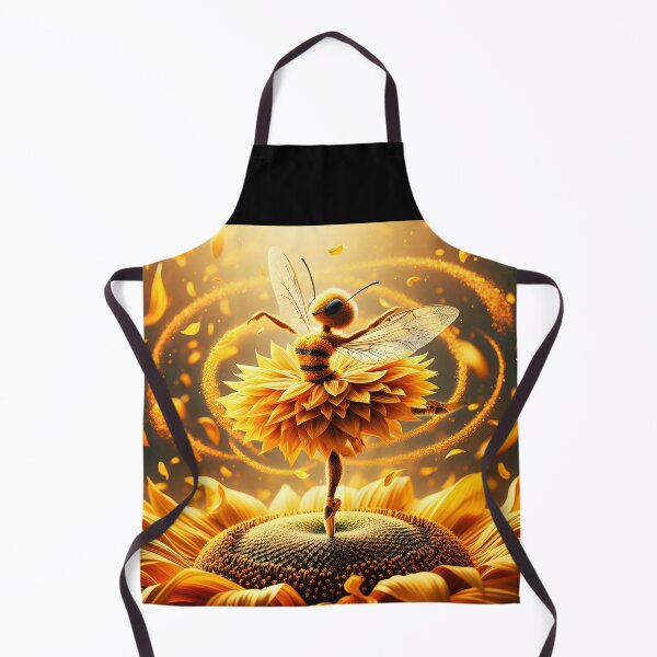 Item preview, Sunflower Ballet — Bee Ballerina Dancing in Summer Glo designed and sold by EmeraldeaArt.