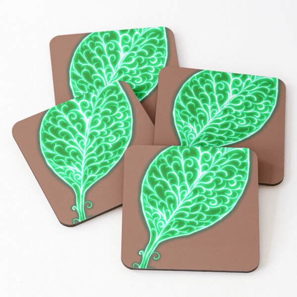 Item preview, Glowing leaf designed and sold by leenababiker.
