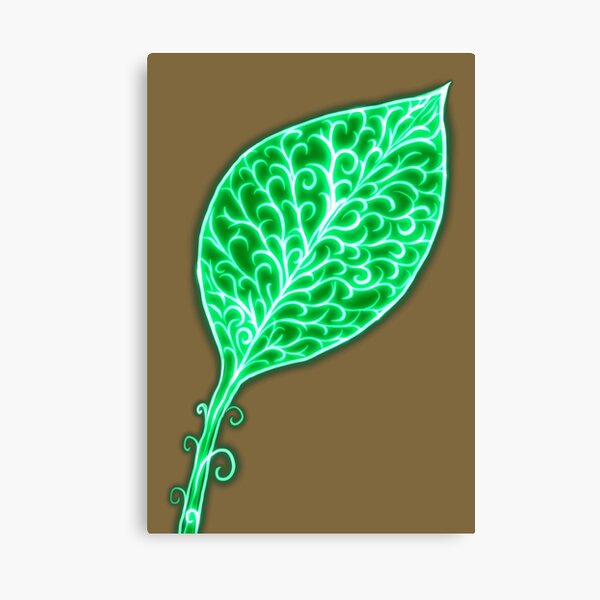 Item preview, Glowing leaf designed and sold by leenababiker.