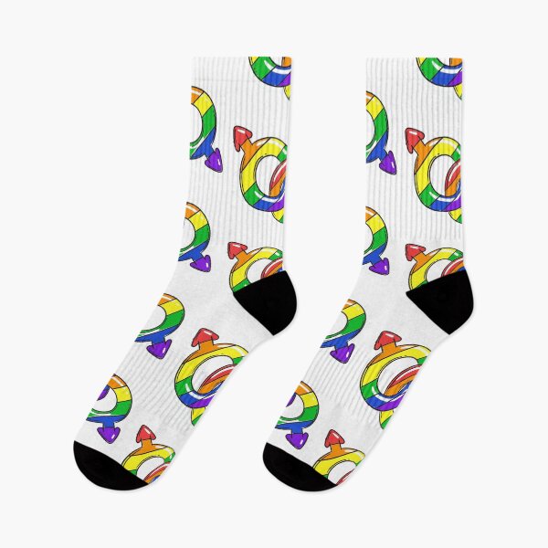 Item preview, Rainbow Interlocked Pride Symbols Art Print designed and sold by ZhivanCrimson.