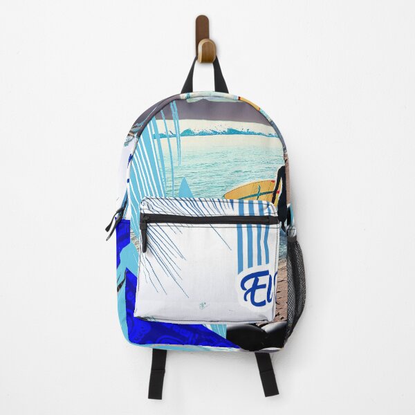 Item preview, El Tunco Beach – Tropical Art from El Salvador with Retro Surf Style designed and sold by emolinasv2023.