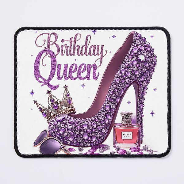 Item preview, Birthday Queen with Glitter High Heel Shoe designed and sold by BoldCultureVibes.