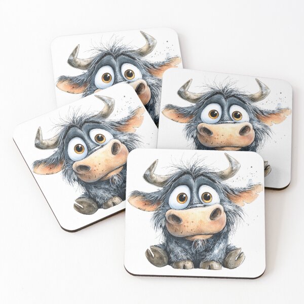 Item preview, Cute Cartoon Ox designed and sold by StudioRedKoala.