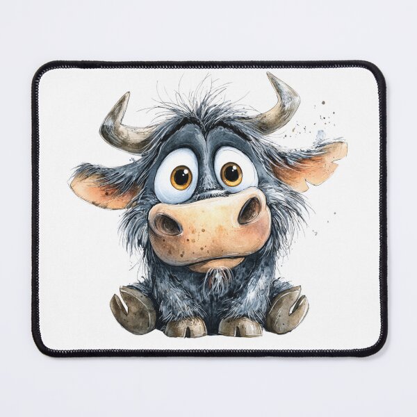 Item preview, Cute Cartoon Ox designed and sold by StudioRedKoala.