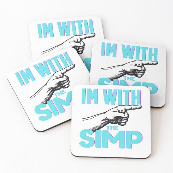 Item preview, I’m With Simp Funny Relationship Meme designed and sold by JustiesDesigns.