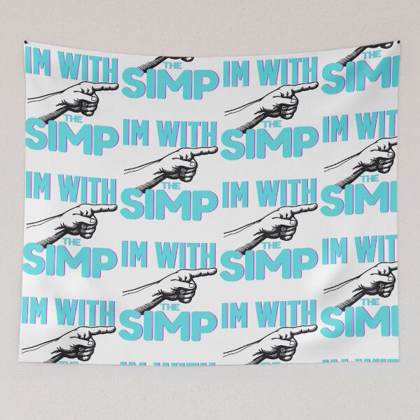 Item preview, I’m With Simp Funny Relationship Meme designed and sold by JustiesDesigns.