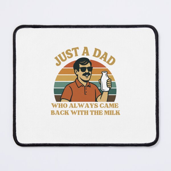 Item preview, Just A Dad Who Always Came Back With The Milk,Fathers Day,Funny Dad Retro,Dad Joke designed and sold by Orvista.
