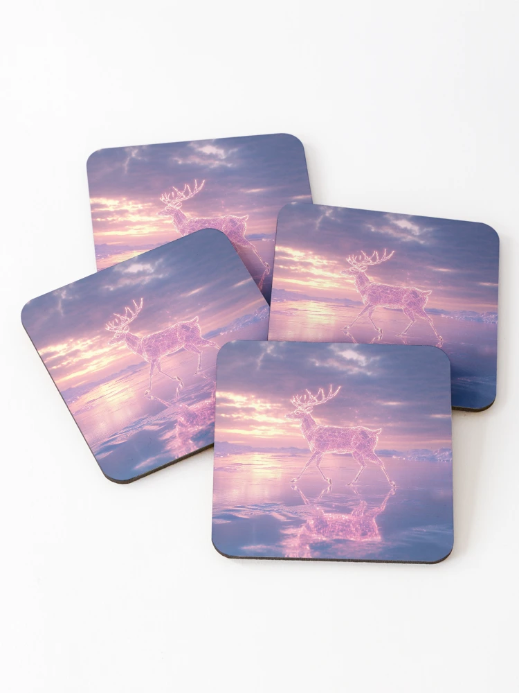 Thumbnail 1 of 5, Coasters (Set of 4), Crystal Deer designed and sold by Rtymer.