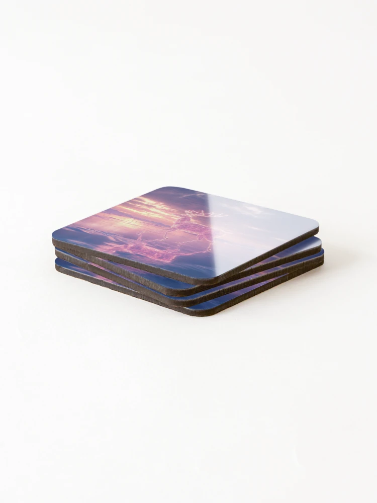 Thumbnail 4 of 5, Coasters (Set of 4), Crystal Deer designed and sold by Rtymer.