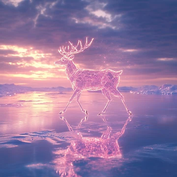 Artwork thumbnail, Crystal Deer by Rtymer