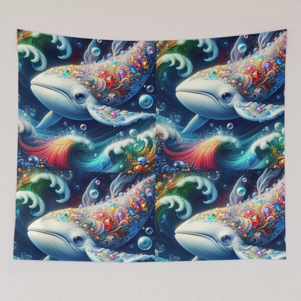 Item preview, Celestial Jewel — Bejeweled White Whale Underwater Fantasy designed and sold by EmeraldeaArt.