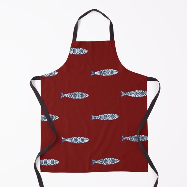 Item preview, Azulejo Fish Art – Portuguese Tile Pattern Design designed and sold by weirdfishes123.