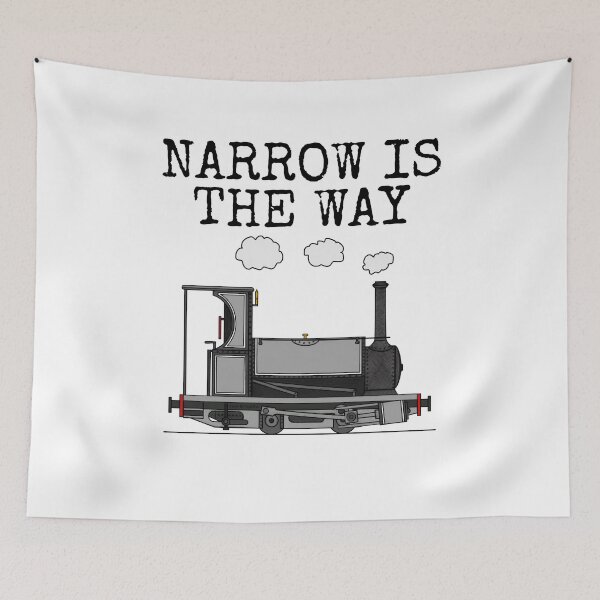 Item preview, Narrow Is The Way, Steam Train, Christian Railway Enthusiast designed and sold by doodlerob.