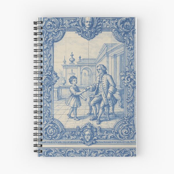Item preview, Portuguese Azulejo Tile Art – Vintage Blue and White Classical Scene designed and sold by weirdfishes123.