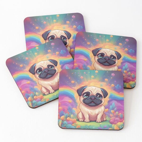 Item preview, Colorful Cute Pug designed and sold by almadigitalarts.