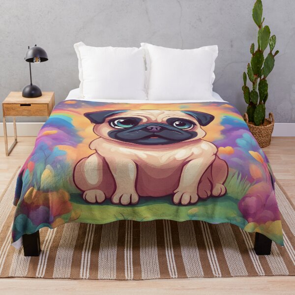 Item preview, Colorful Cute Pug designed and sold by almadigitalarts.