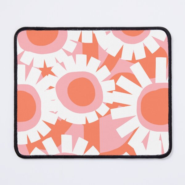 Item preview, Iconic Modern Garden in Pastel Pink and Orange designed and sold by Deutschic.