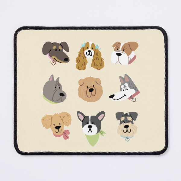 Item preview, Dog Faces Pattern designed and sold by QuackyDoodles.