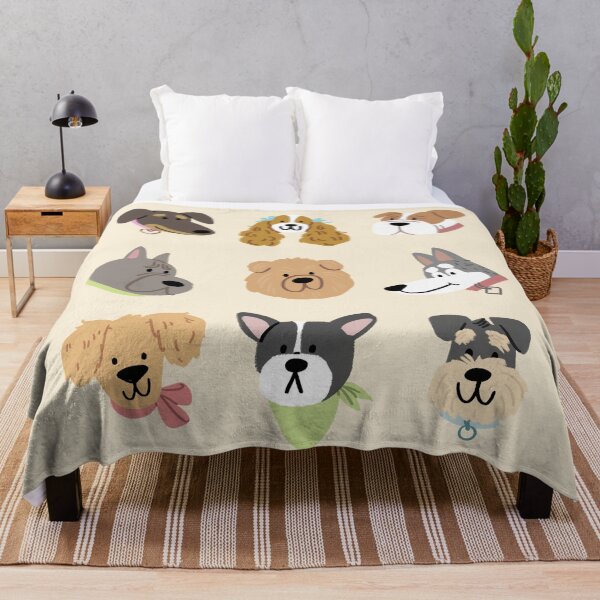 Item preview, Dog Faces Pattern designed and sold by QuackyDoodles.