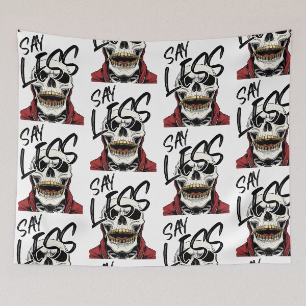 Item preview, Say Less Zipper Mouth Skeleton. designed and sold by JustiesDesigns.