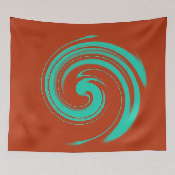 Item preview, Whirl in Turquoise and Terra Cotta designed and sold by Owcomm.
