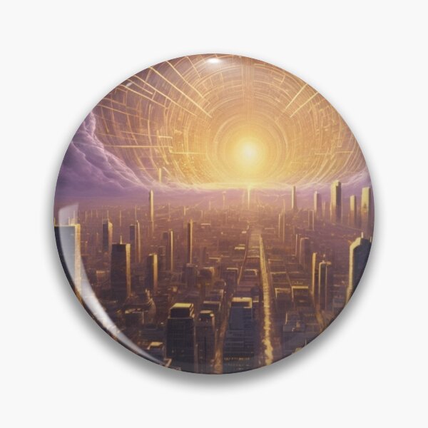 Item preview, Where the familiar cityscape dissolves into a luminous tunnel, a gateway to parallel realities awaits. designed and sold by VA Design.