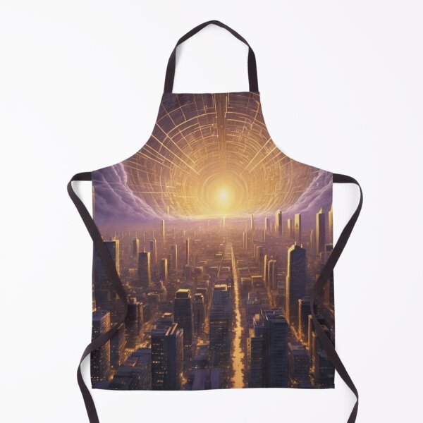 Item preview, Where the familiar cityscape dissolves into a luminous tunnel, a gateway to parallel realities awaits. designed and sold by VA Design.