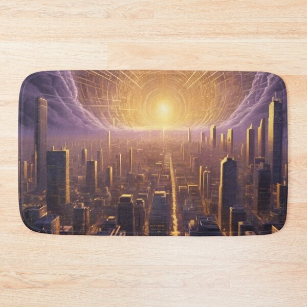 Item preview, Where the familiar cityscape dissolves into a luminous tunnel, a gateway to parallel realities awaits. designed and sold by VA Design.