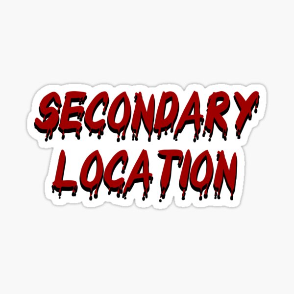 Ubicación secundaria Pegatina
