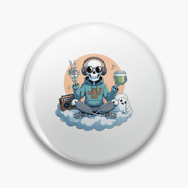 Item preview, Chill Skeleton on Cloud. designed and sold by JustiesDesigns.