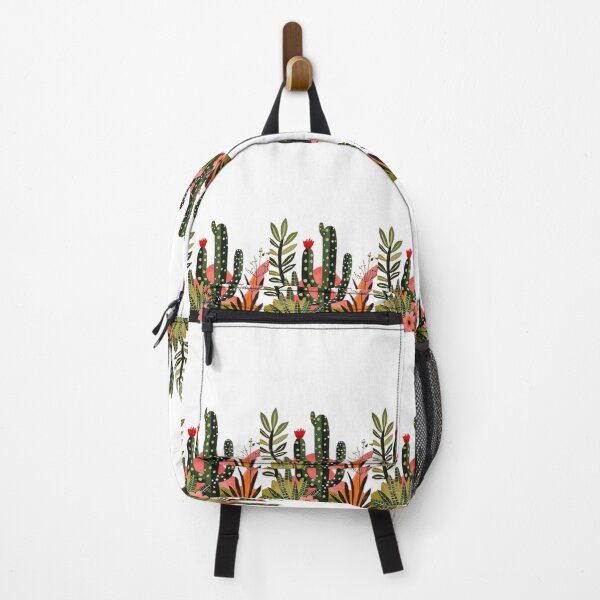 Item preview, Cactus Bloom – Desert Garden Retro Vibes sac à dos designed and sold by MeowLoka ⭐⭐⭐⭐.