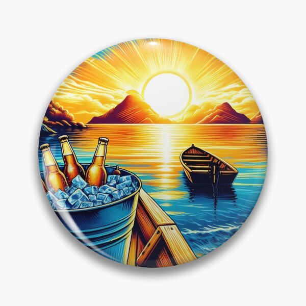 Item preview, Sunset Beers on the Beach designed and sold by EmeraldeaArt.