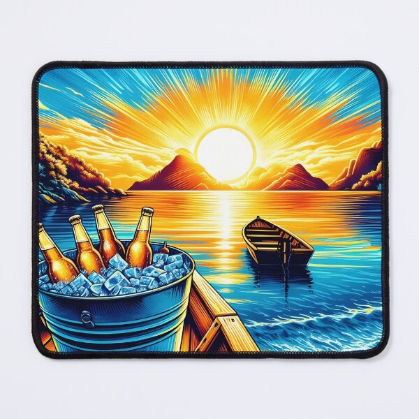 Item preview, Sunset Beers on the Beach designed and sold by EmeraldeaArt.