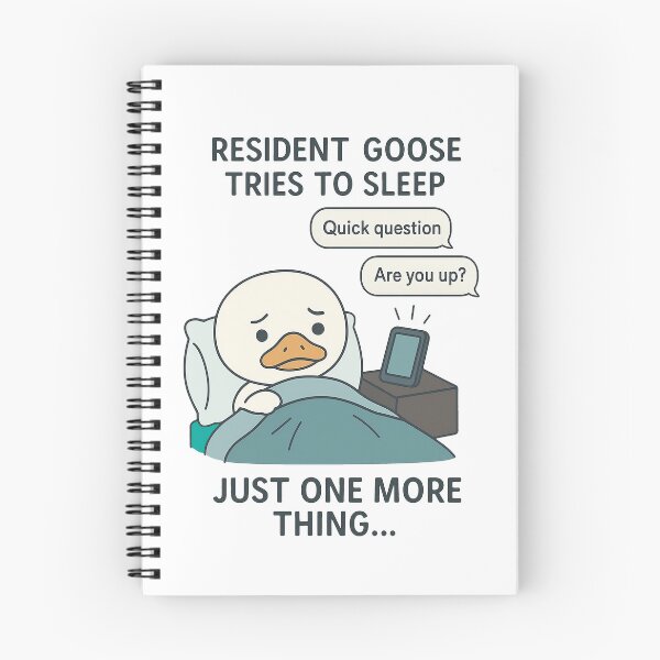 Item preview, Resident Goose Tries to Sleep – Sleep Series designed and sold by DocDocShop.
