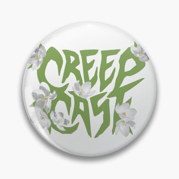 Item preview, Creep Cast Logo [Green Floral Version] designed and sold by Victoria Illustrations.