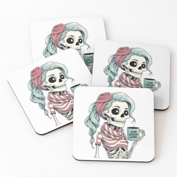 Item preview, Coffee Female Skeleton designed and sold by JustiesDesigns.