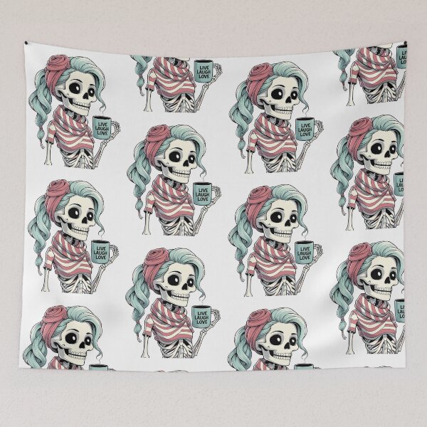 Item preview, Coffee Female Skeleton designed and sold by JustiesDesigns.