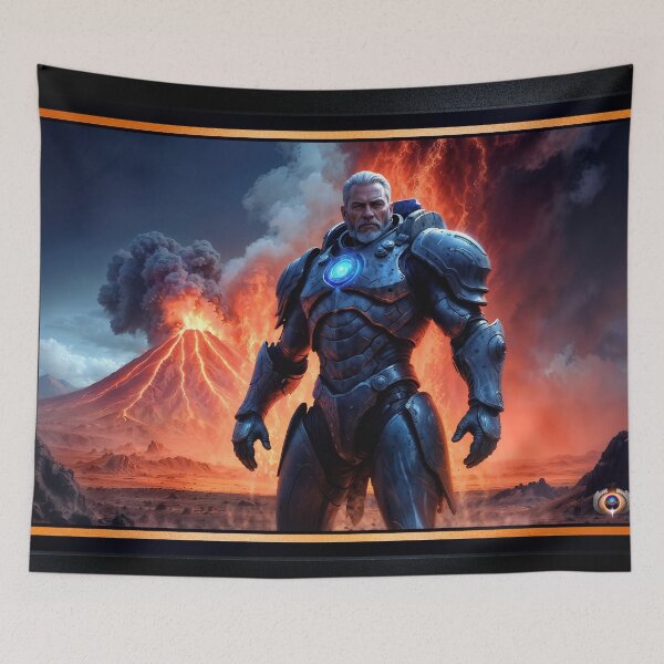 Item preview, Dramatic Portrait Of Captain Keldor Of The Osmidoridian Empire Entralling AI Concept Art by Xzendor7 designed and sold by Xzendor7 Digital Art Creations.