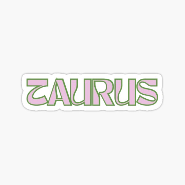Item preview, Simple Taurus Text Sticker designed and sold by zodiac-love.