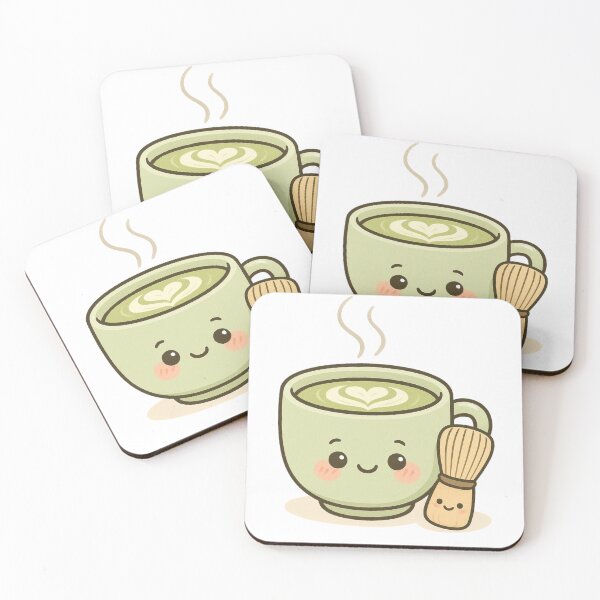 Item preview, Kawaii Matcha Latte & Whisk Duo designed and sold by OpenArt.