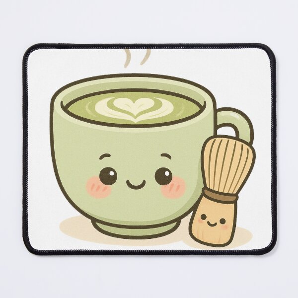 Item preview, Kawaii Matcha Latte & Whisk Duo designed and sold by OpenArt.