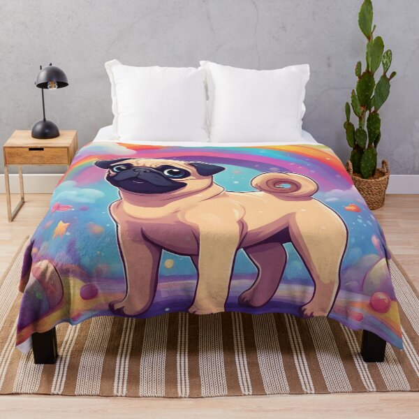 Item preview, Rainbow Pug designed and sold by almadigitalarts.