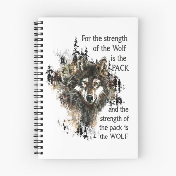 Item preview, Wolf & Pack Family Inspirational Quote designed and sold by countrymouse.