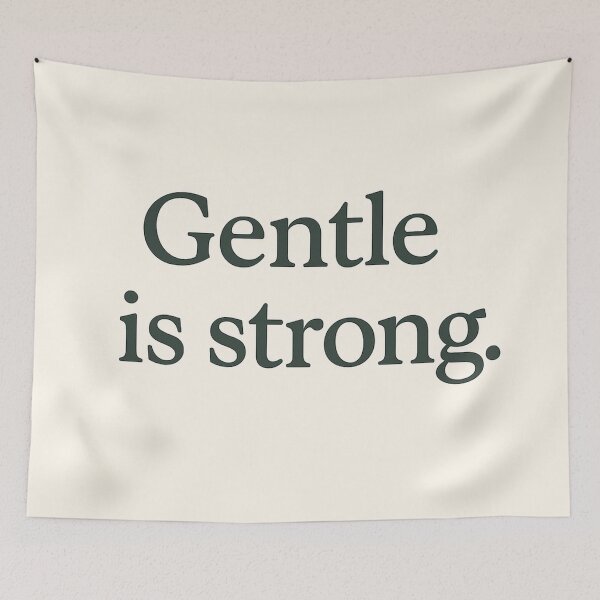 Item preview, Gentle Is Strong – Minimalist Empowerment Quote Design designed and sold by Kindfolk.