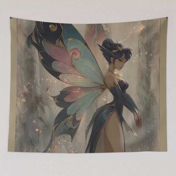 Item preview, Glimmerwing Enchantress: A Fae in Flight designed and sold by bloorose.