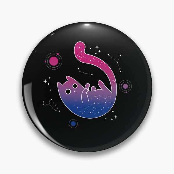 Artikelvorschau, Bisexuelle Katze Weltraum Galaxie LGBT Pride Flagge entworfen und verkauft von Clara Hollins.