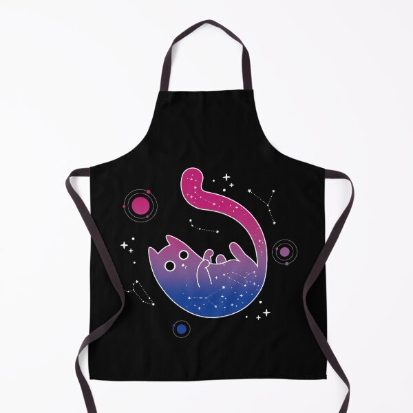 Item preview, Bisexual Cat Space Galaxy LGBT Pride Flag designed and sold by Clara Hollins.